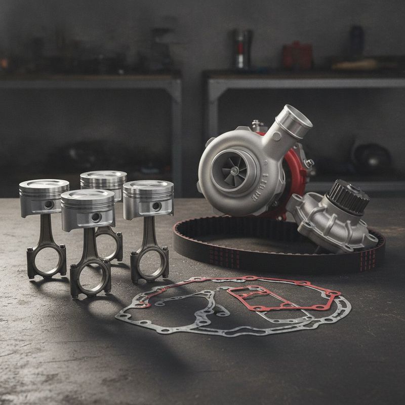 Engine components sourced from Chinese manufacturers