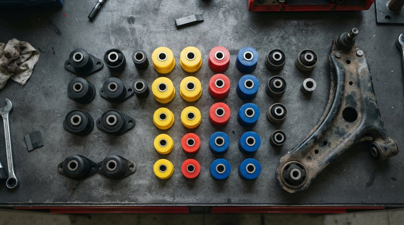 Rubber vs Polyurethane Suspension Bushings