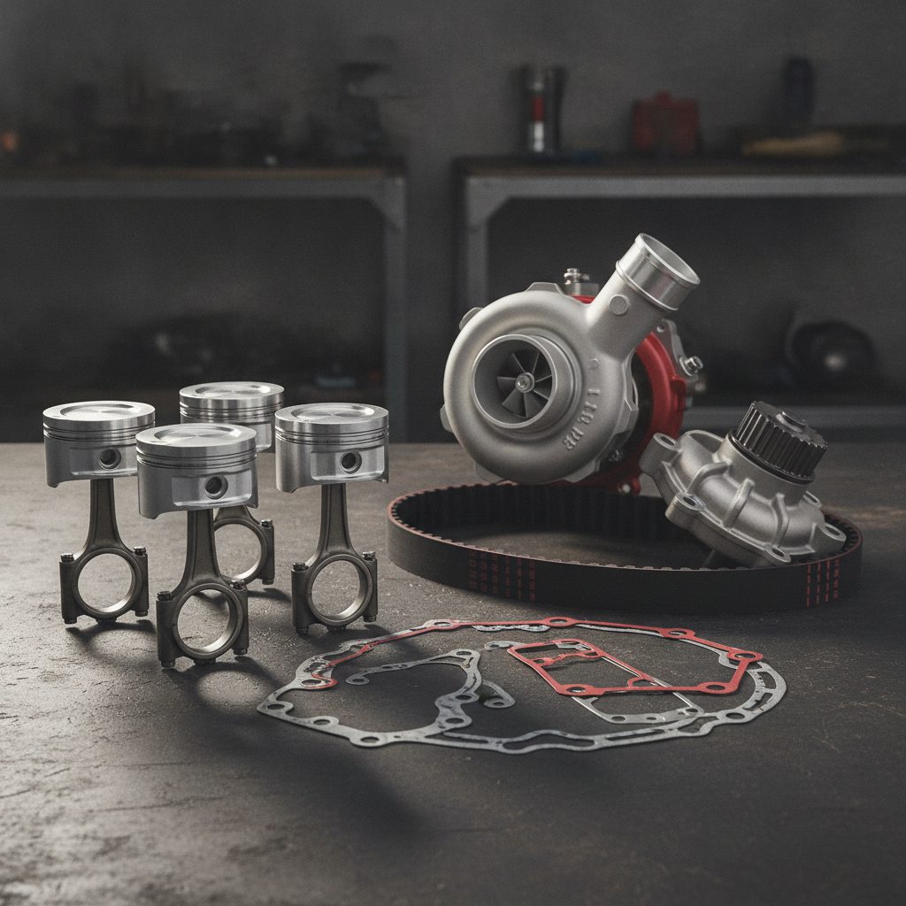 Engine components sourced from Chinese manufacturers