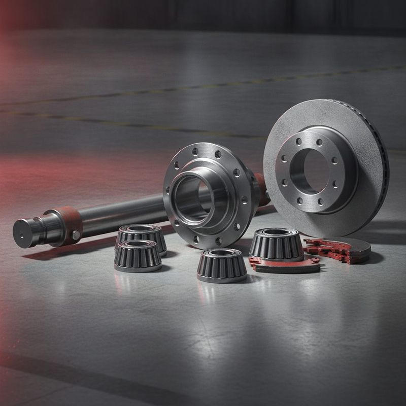 Axles and wheels