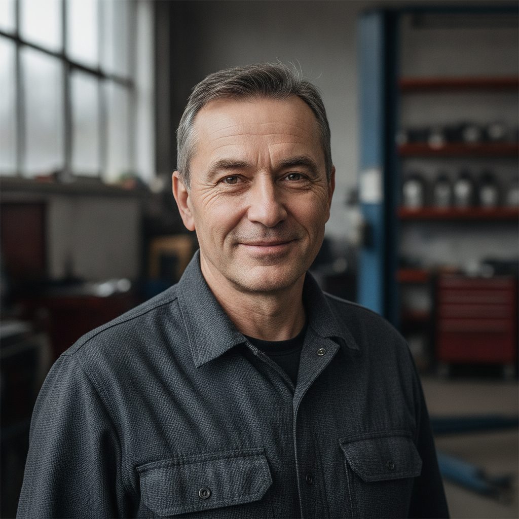 Workshop owner and long term client